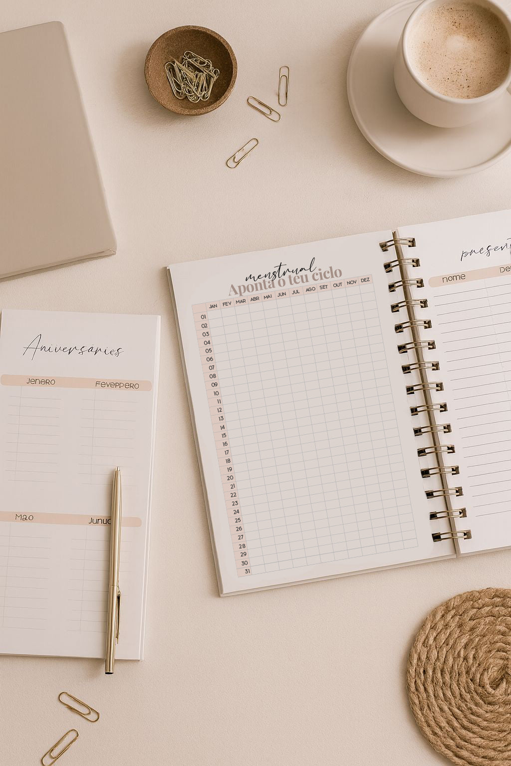 Agenda • Bloco de Notas • Bloco de Encomendas Personalizado _ BUTTERFLY