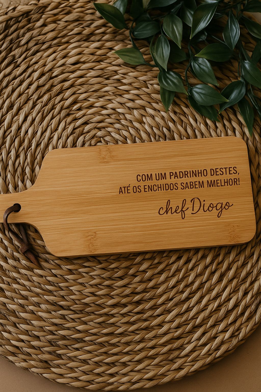 TÁBUA DE MADEIRA PERSONALIZADA ✨