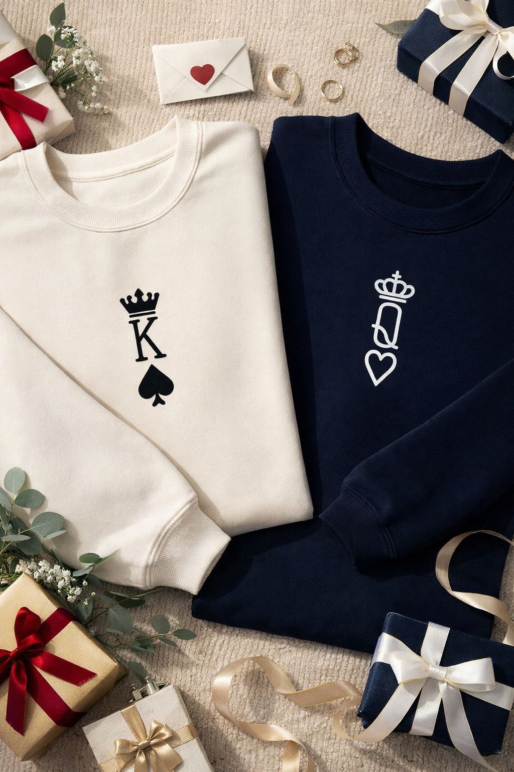 ♠️♛ Sweats Matching Couple – Rei & Rainha do Amor